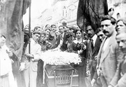Funeral do sapateiro José A Martinez Fonte: arquivo Edgard Leuenroth – Coleção História da Industrialização