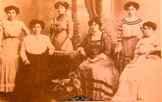 Senhoras da família Romanato - foto de cedida por Edgard A. Romanato