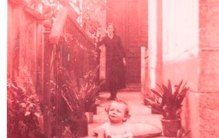 Quintal das casa dos Romanato na Rua Javari - foto de cedida por Edgard A. Romanato